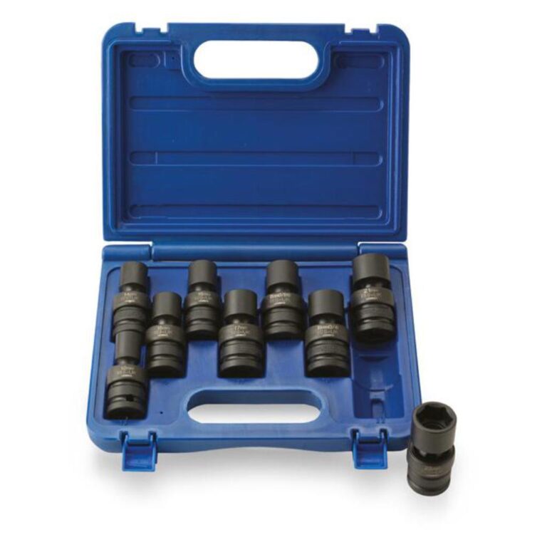 1/2" Drive 9 Piece Universal Socket Set Impact Socket